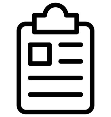 Tıbbi rapor vektör satırı simgesi