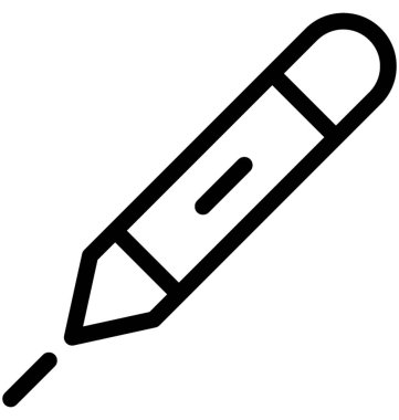 kalem vektör satırı simgesi