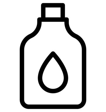 Masaj yağı vektör satırı simgesi