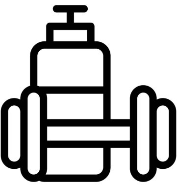 Fitness vektör satırı simgesi