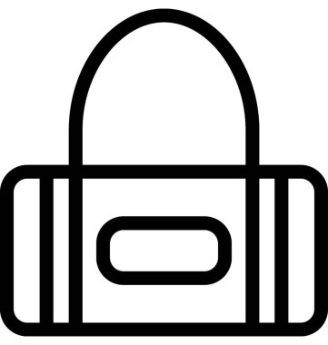 Yün çanta vektör satırı simgesi