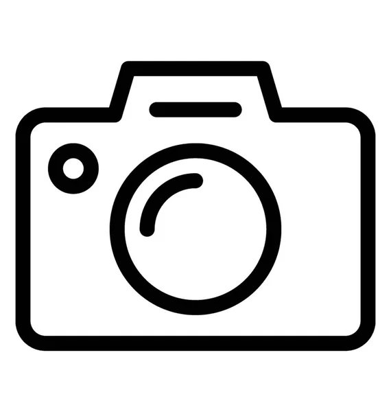 Camerasymbool Vector Lijn — Stockvector