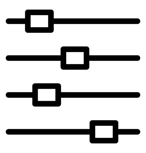 均衡器向量行图标 — 图库矢量图片