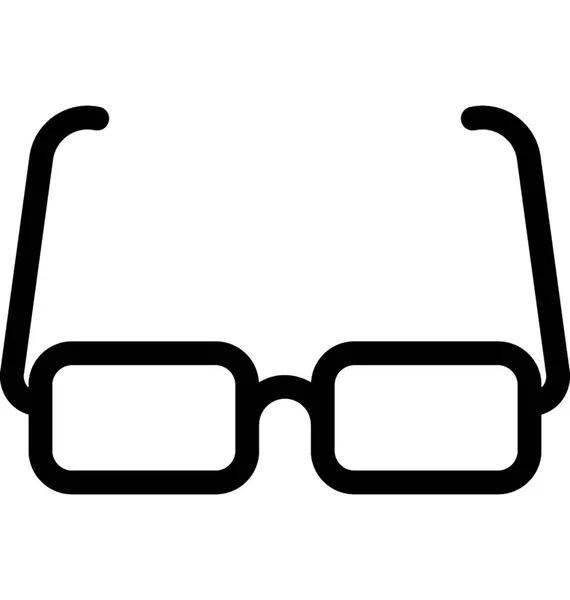 Gafas Vector Line Icono — Vector de stock