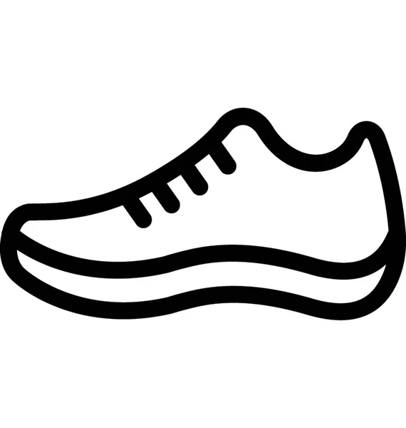 Zapatillas Vector Line Icon — Archivo Imágenes Vectoriales