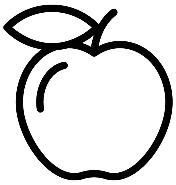 Symbol Der Apfelvektorlinie — Stockvektor