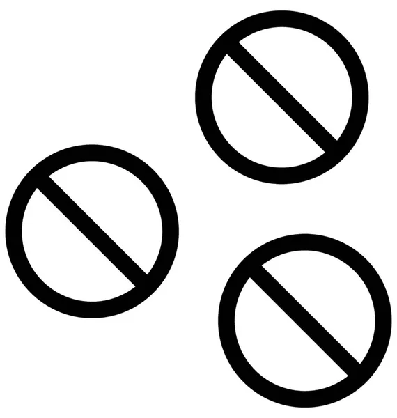 Pillen Vektorzeilen Symbol — Stockvektor