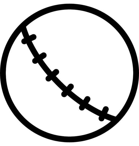 Ball Vector Line Icon — Stock Vector
