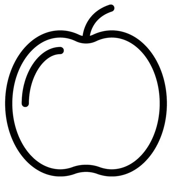 Ikona Čáry Vektorové Apple — Stockový vektor