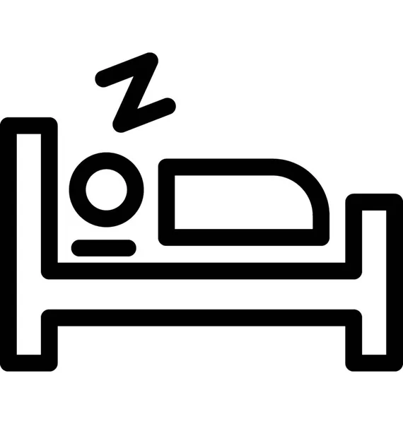 Dormir Vector Line Icono — Vector de stock