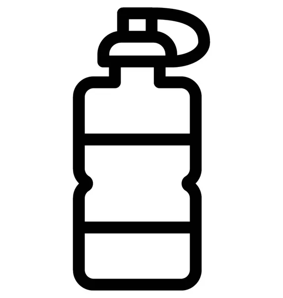Icono Línea Vectores Botella Agua — Archivo Imágenes Vectoriales