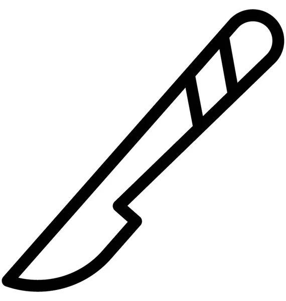 Scalpel Vector Lijn Pictogram — Stockvector