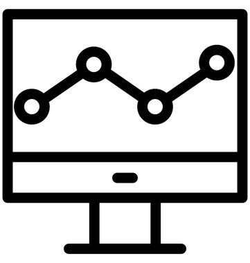 analitik vektör çizgisi simgesi