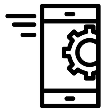 Geliştirme vektör satırı simgesi