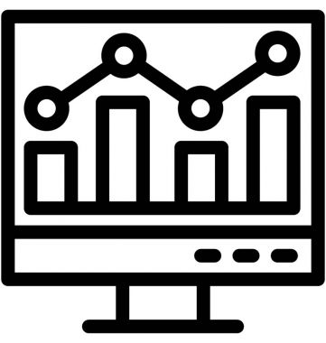 analitik vektör çizgisi simgesi