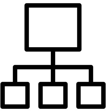 Ağ vektör satırı simgesi