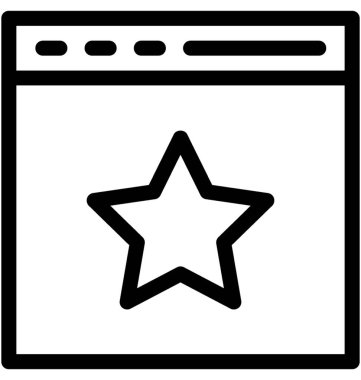 Web sıralaması vektör satırı simgesi