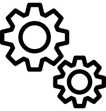 Bakım vektör satırı simgesi