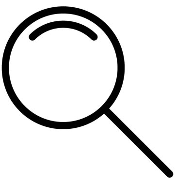 Büyüteç'i vektör satırı simgesi