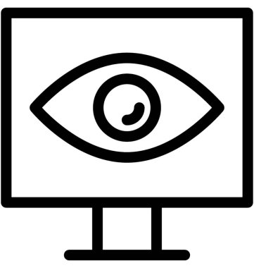 Önizleme vektör satırı simgesi