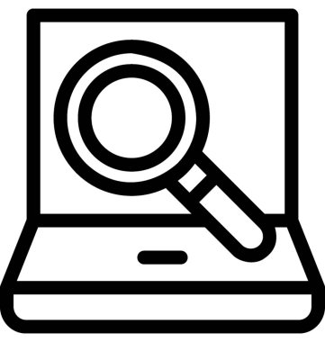 Arama vektör satırı simgesi