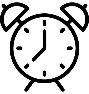 Alarm vektör satırı simgesi 