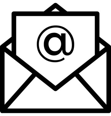 E-posta vektör satırı simgesi