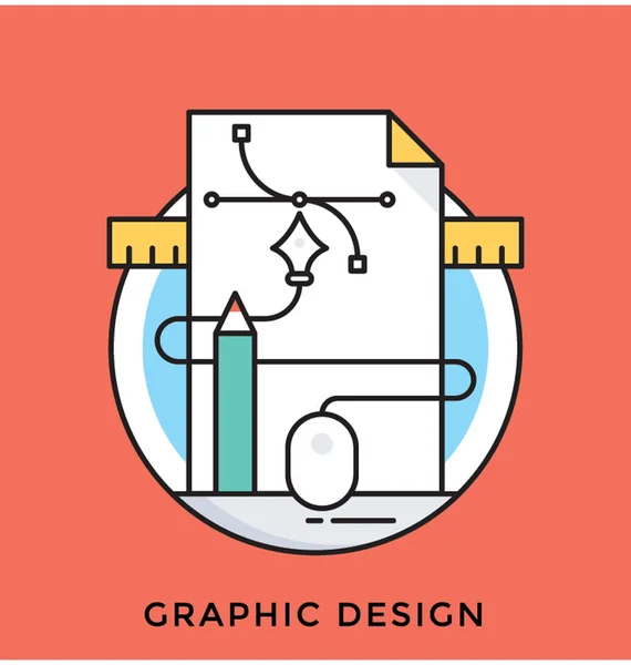 Ícone Vetor Design Gráfico — Vetor de Stock