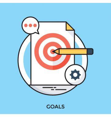 Gol düz vektör simgesi