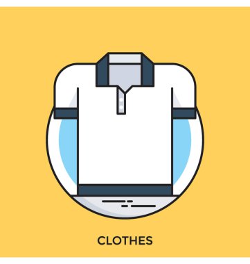 giysi düz vektör simgesi