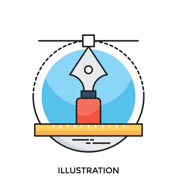 Illustratie Platte Vector Icon — Stockvector