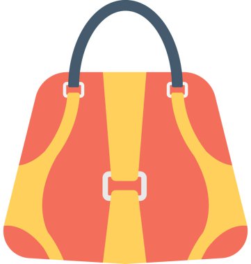 El çantası düz vektör simgesi