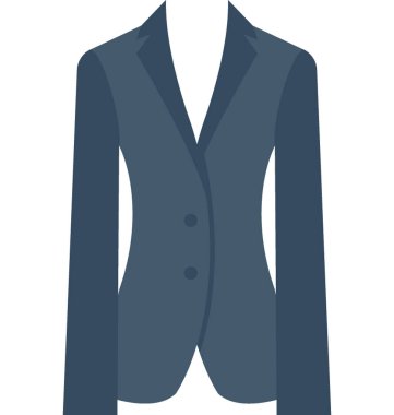 Ceket düz vektör simgesi 