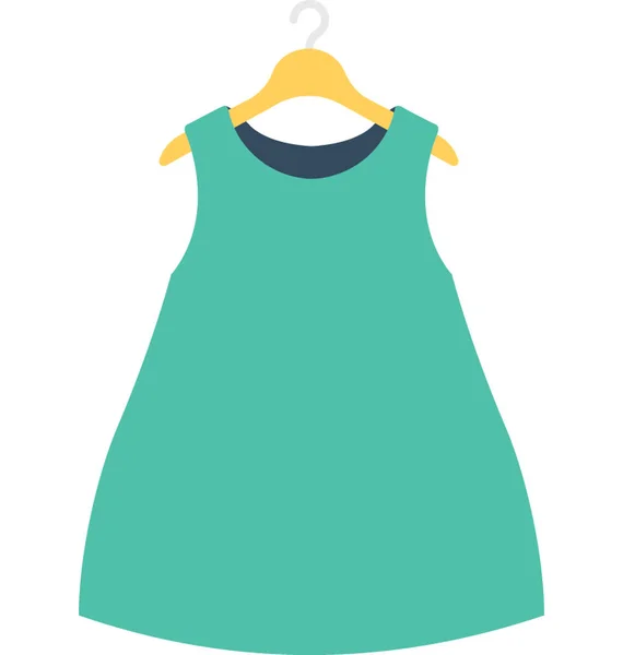 Blouse Platte Vector Icon — Stockvector