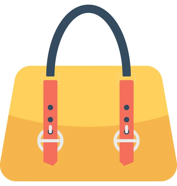 Handtasche Flache Vektor Symbol — Stockvektor