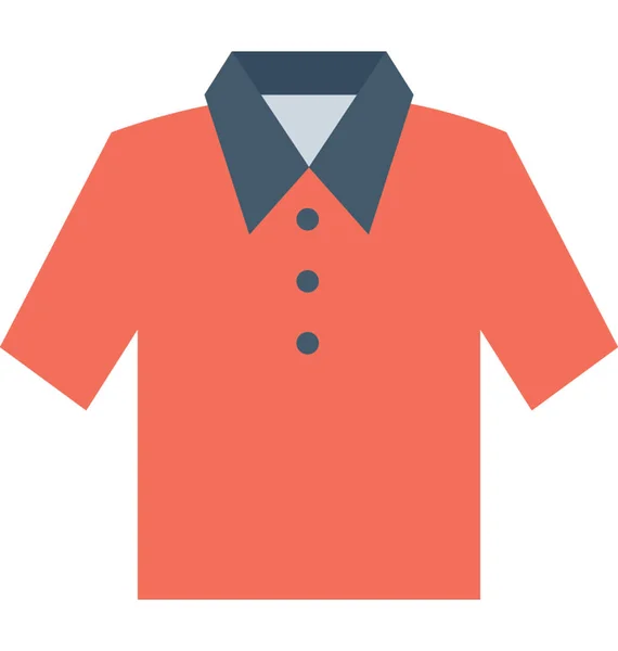 Shirt Flat Vector Ícone — Vetor de Stock