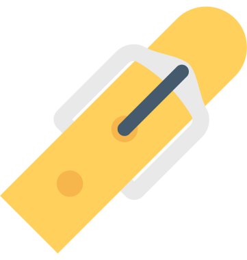 Kemer düz vektör simgesi