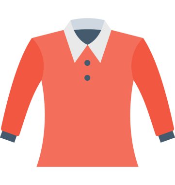 T gömlek düz vektör simgesi