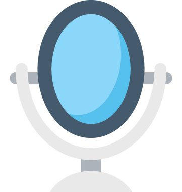 Salon ayna düz vektör simgesi