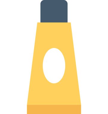 Saç kremi düz vektör simgesi