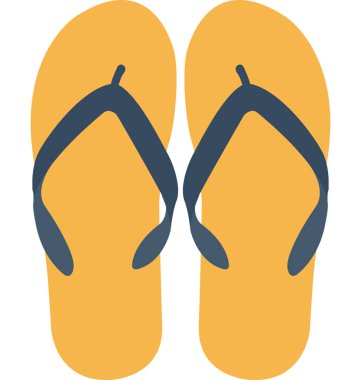 flip flops düz vektör simgesi