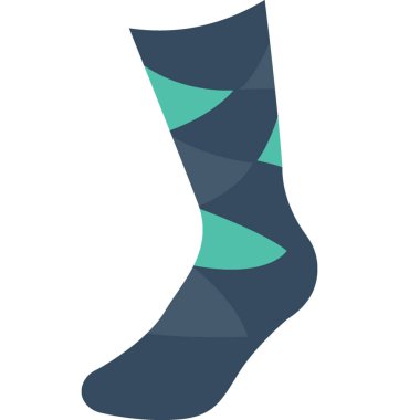 çoraplar düz vektör simgesi