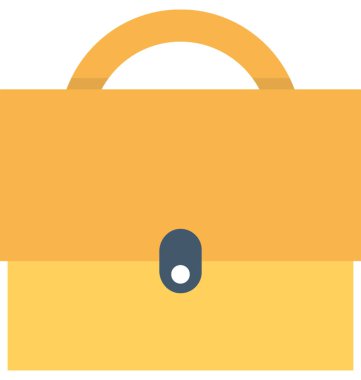 evrak çantası düz vektör simgesi