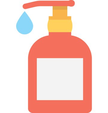 Sabun dispenseri düz vektör simgesi