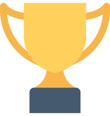 Trophy Düz Vektör Simgesi 