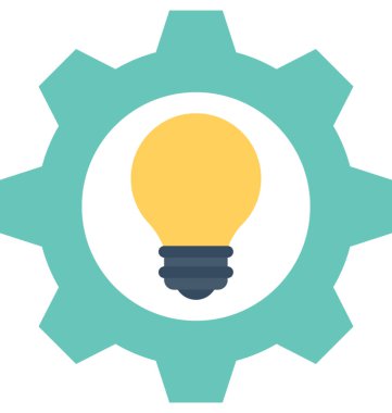 Fikir düz vektör Icon oluşturmak 