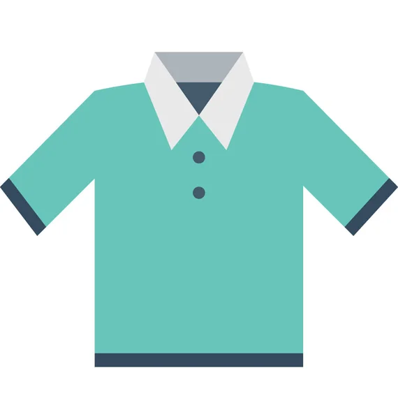 Shirt Płaskie Vector Icon — Wektor stockowy