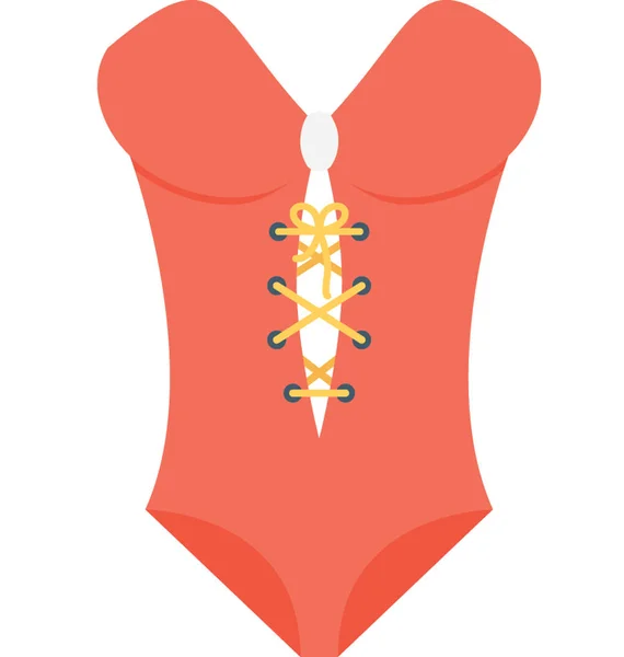 Корсетная Плоская Векторная Икона — стоковый вектор