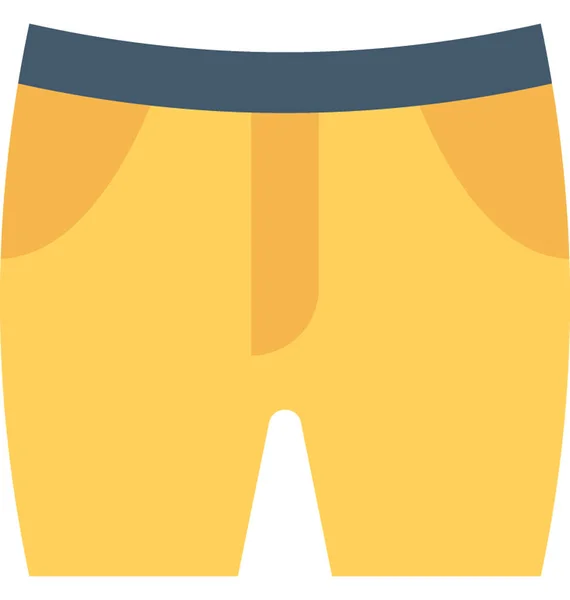 Shorts Flache Vektor Symbol — Stockvektor