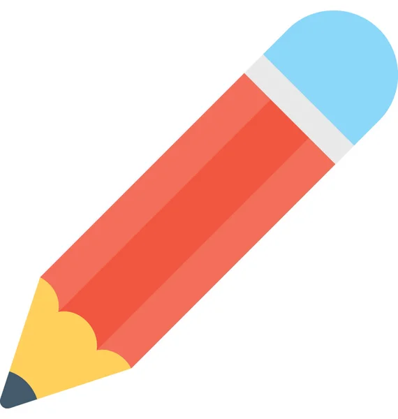 Liner Pencil Flat Vector Icon — Stock Vector